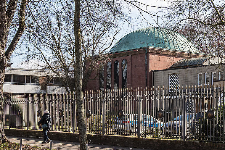 Außenaufnahme der Synagoge in Bremen.